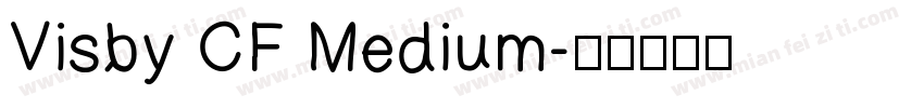 Visby CF Medium字体转换